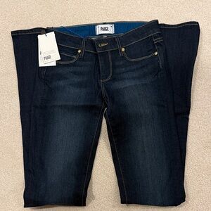 PAIGE Women's Manhattan Slim Boot Cut Jean